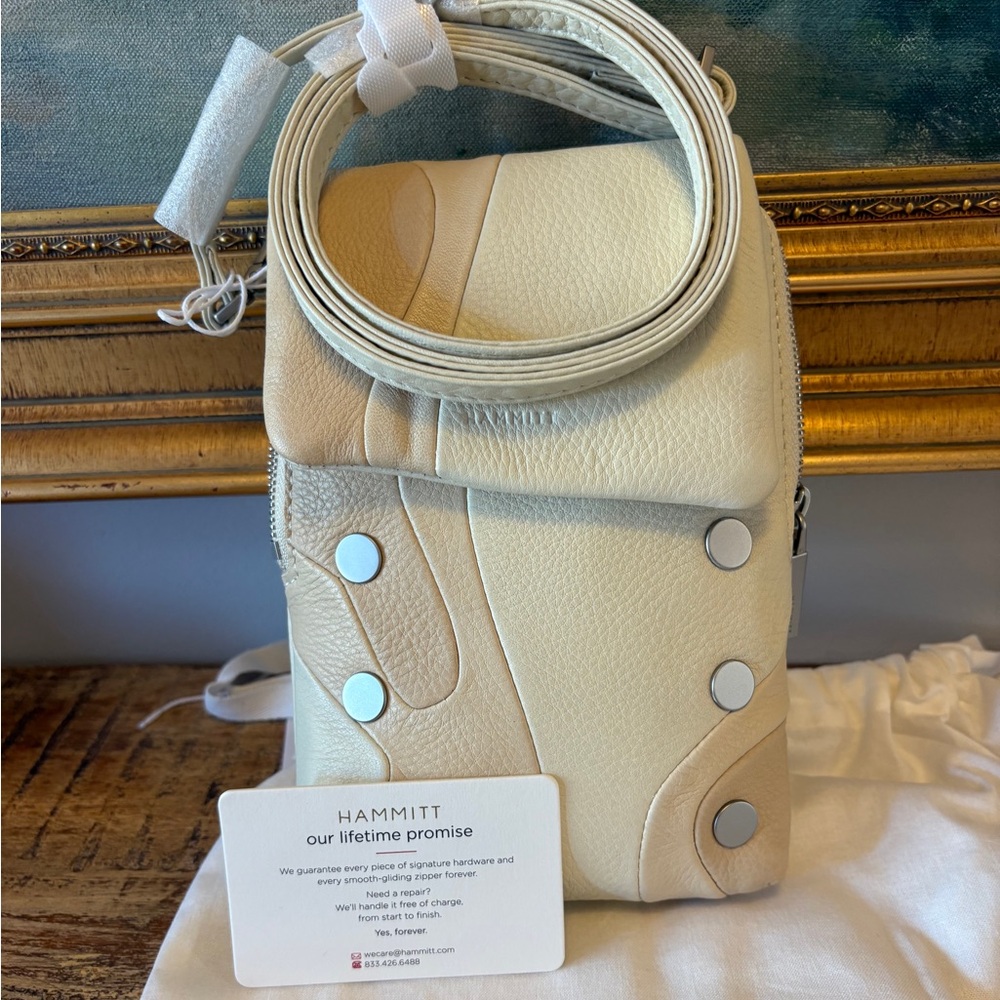 Hammitt VIP Coastal Crossbody Marbled Supple Leather Bag & Dust Bag NWT Unusual